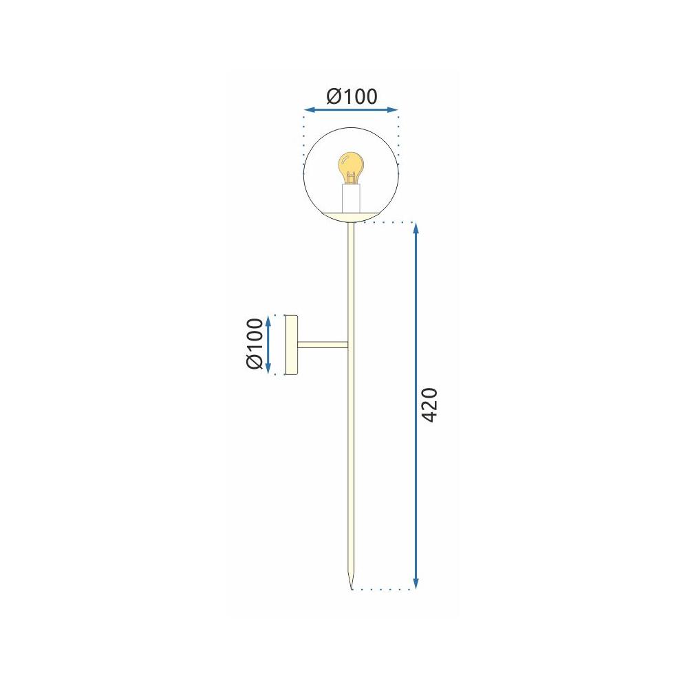 Wandlampe Black Modern 52 cm APP577-1W