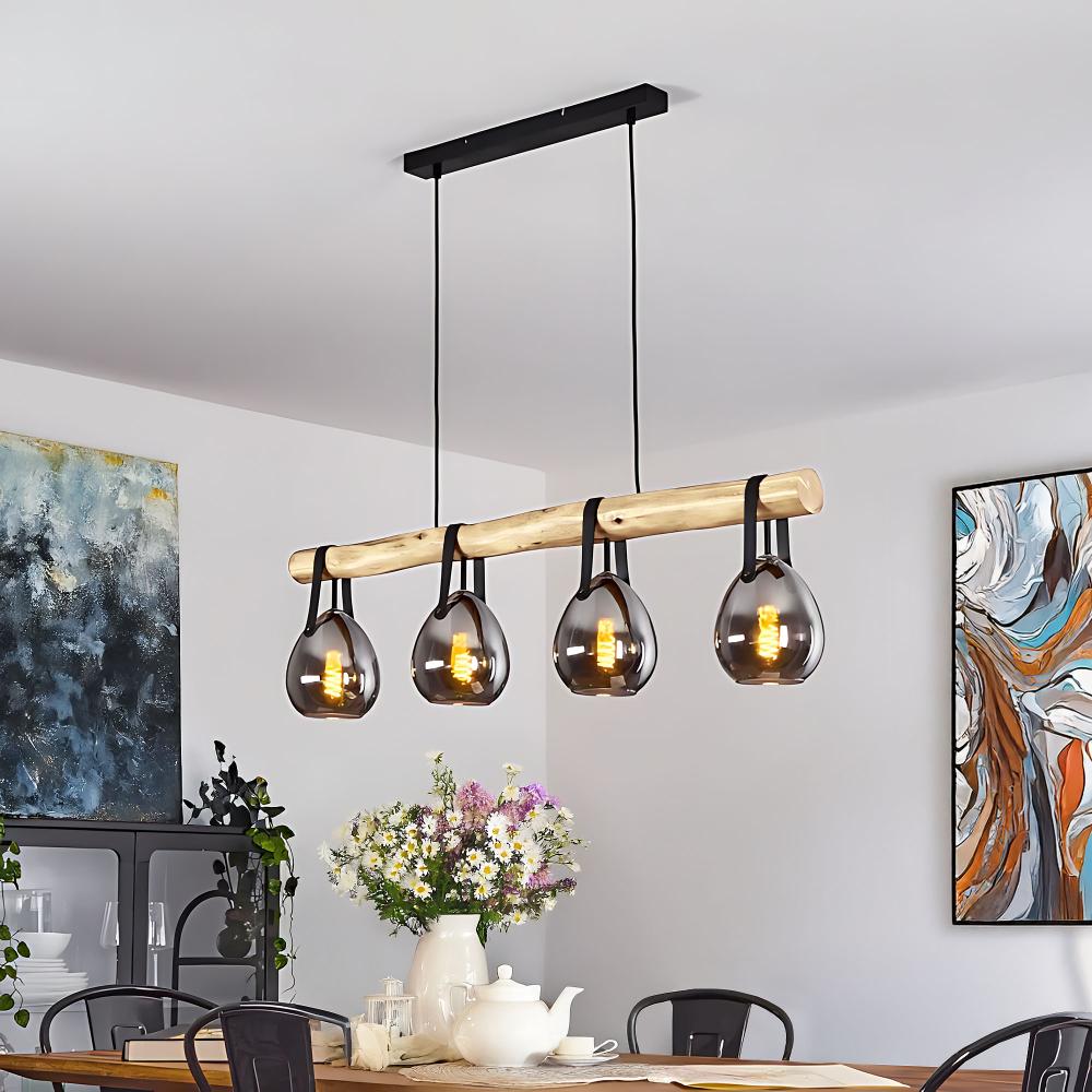 Deckenlampe APP1775-4CP WOOD GREY