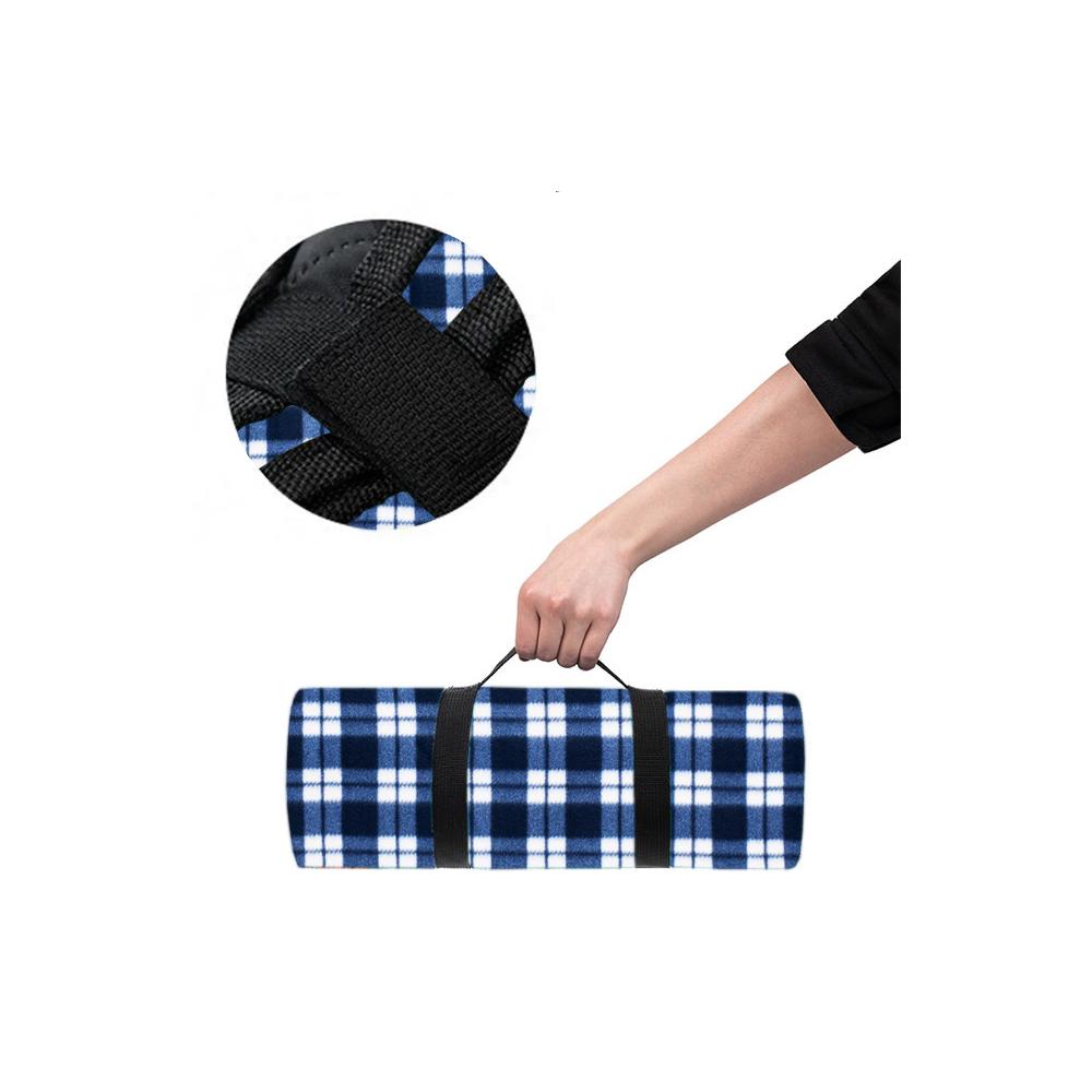 Koc Piknikowy Kratka Niebieski