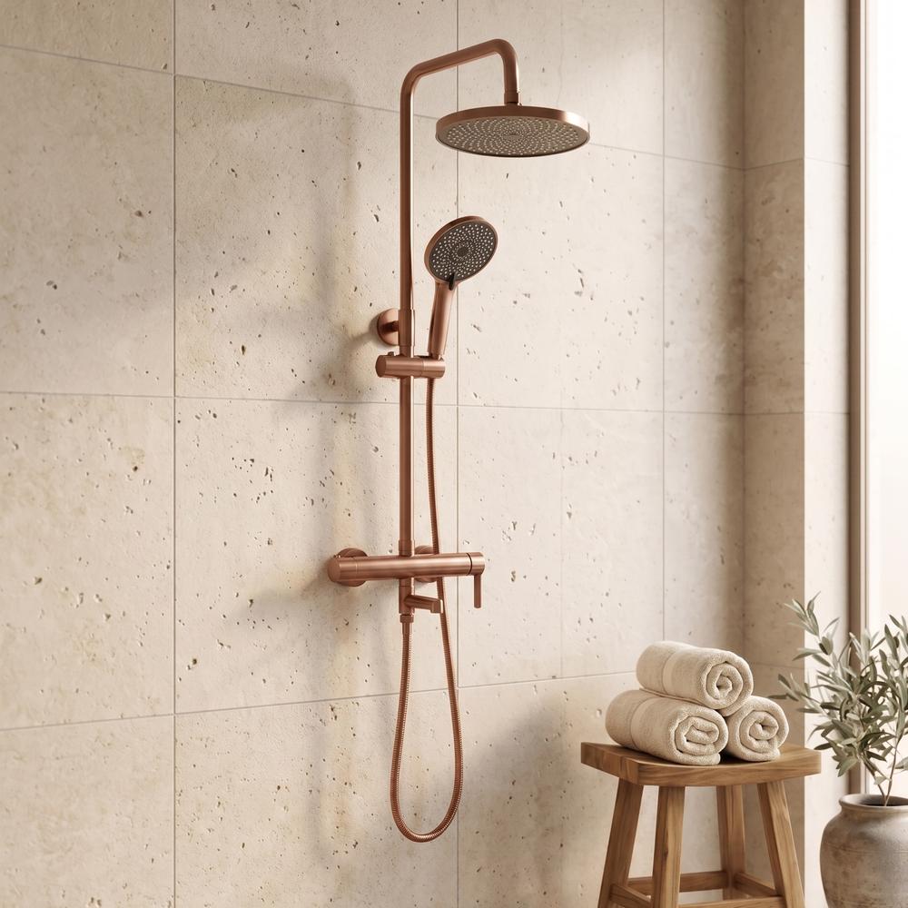 Set Doccia Rea Arcos brush copper