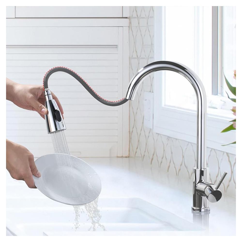 REA CROSS CHROME virtuves jaucējkrāns