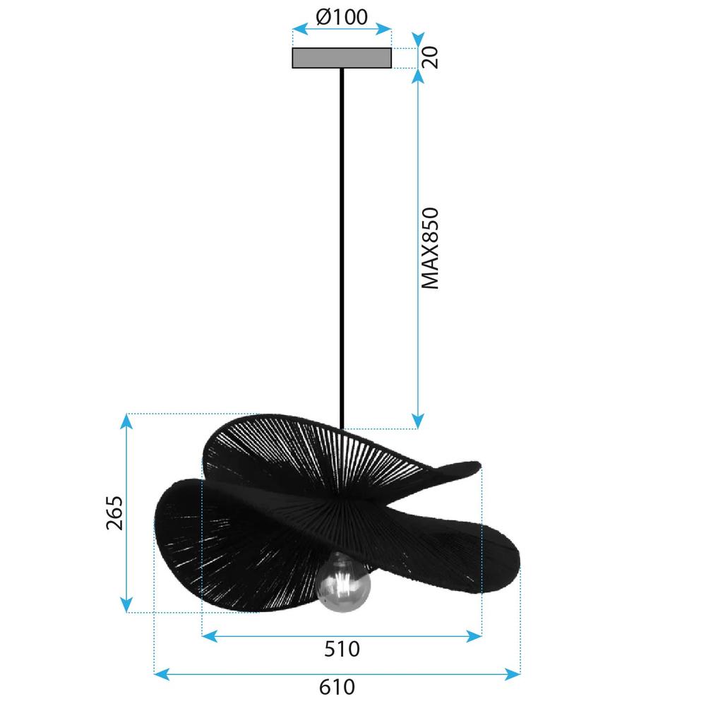 Люстра APP1828-1CP NATURE