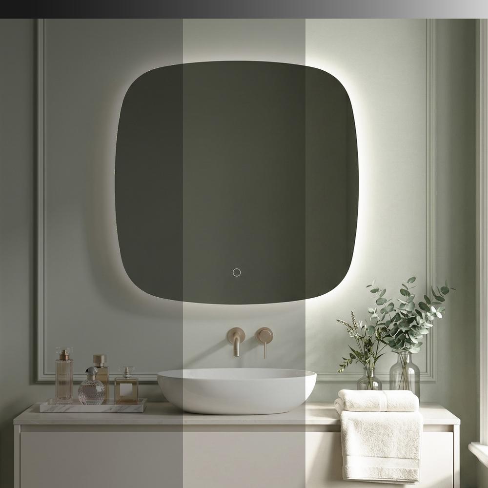 Lustro ścienne LED 70x70cm TOP