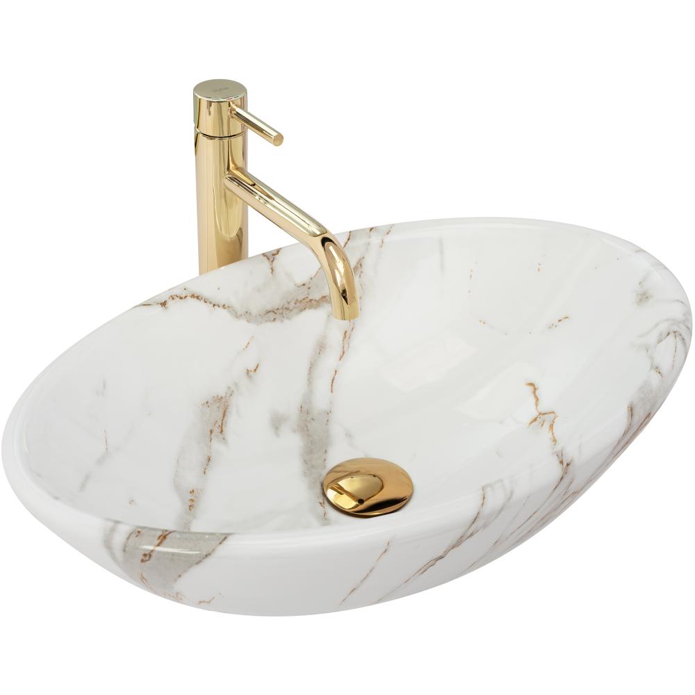 Nadgradni umivaonik Pamela Shiny Aiax Marmur