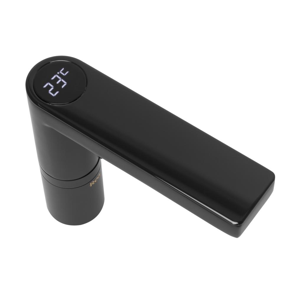 Rea Amar LCD crna niska slavina za umivaonik