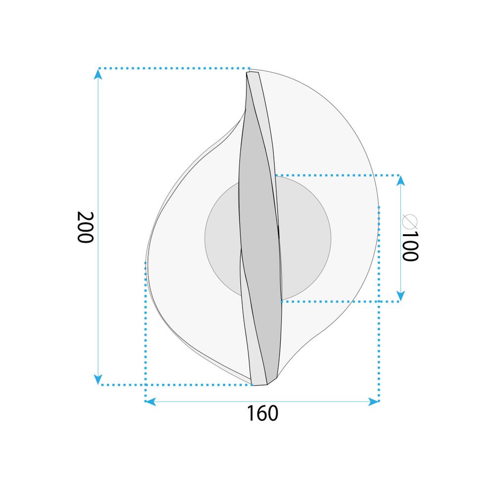 Аплик LED G128-W Gold