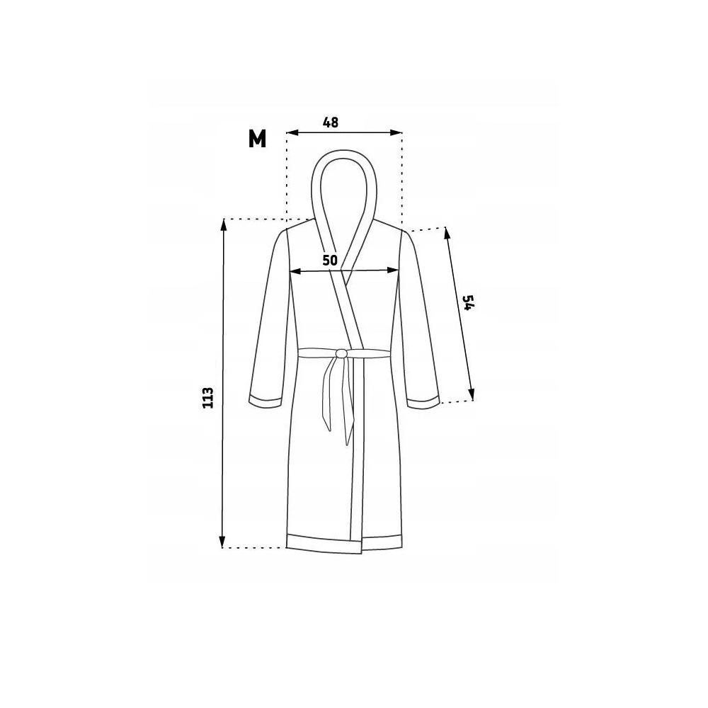 Γυναικείο μπουρνούζι Sharon White με διακόσμηση size S/M