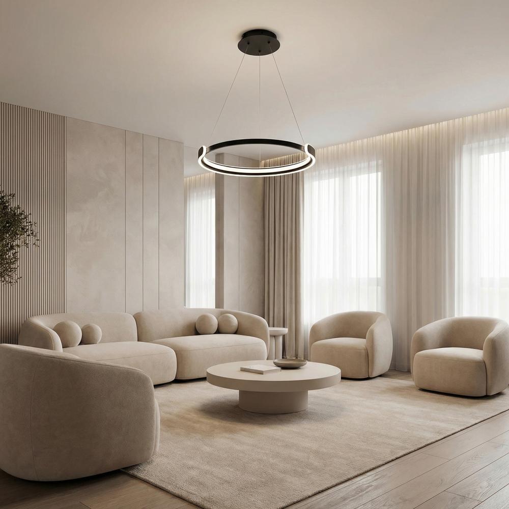 Lampa sufitowa LED APP1927-CP Czarna