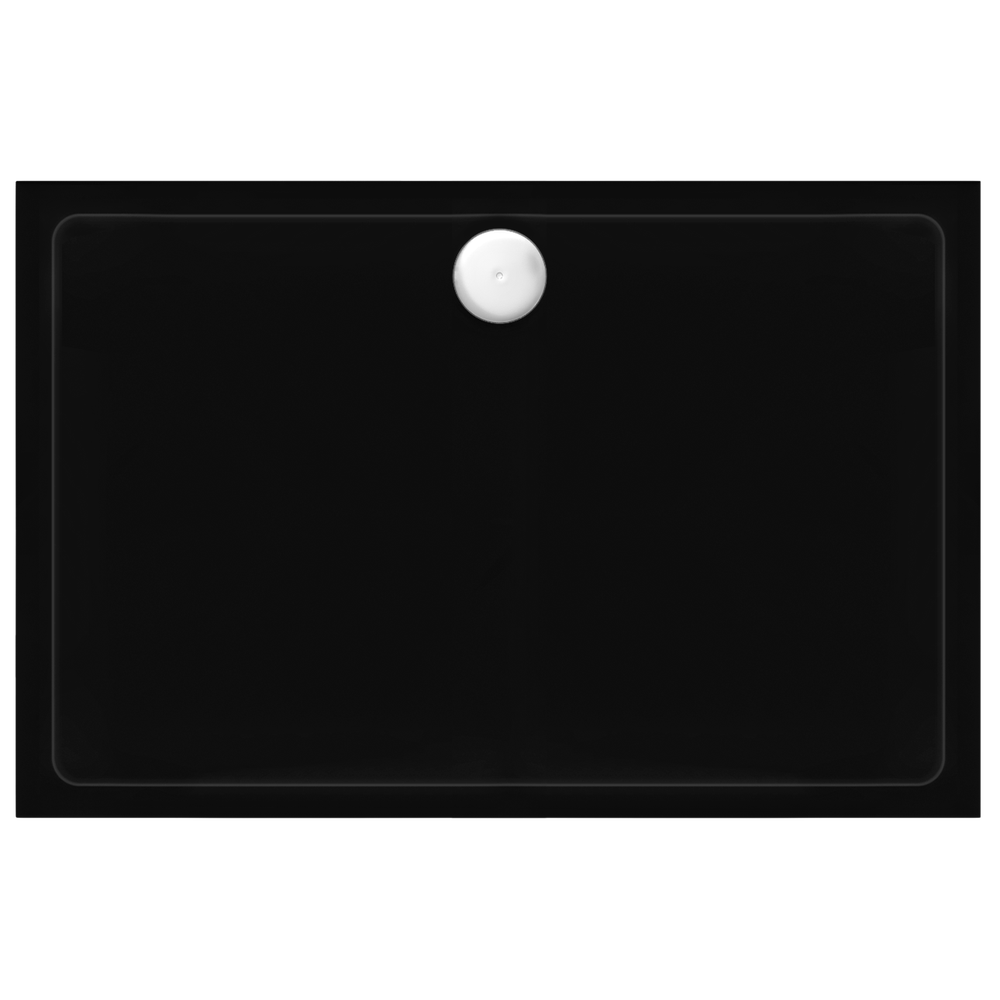 Rea Savoy akrila dušas paliktnis melns 80x100