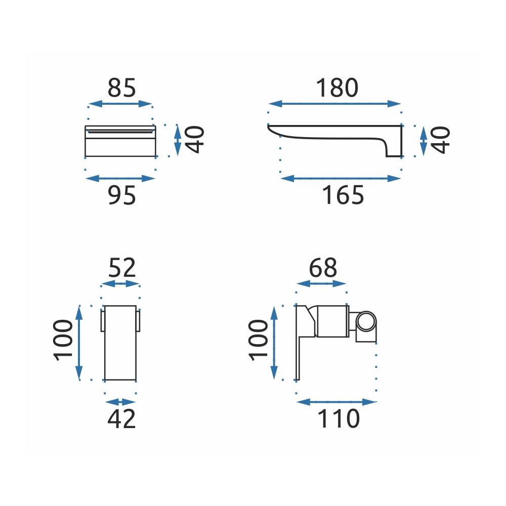 Potinkinis praustuvo maišytuvas MASON Juoda