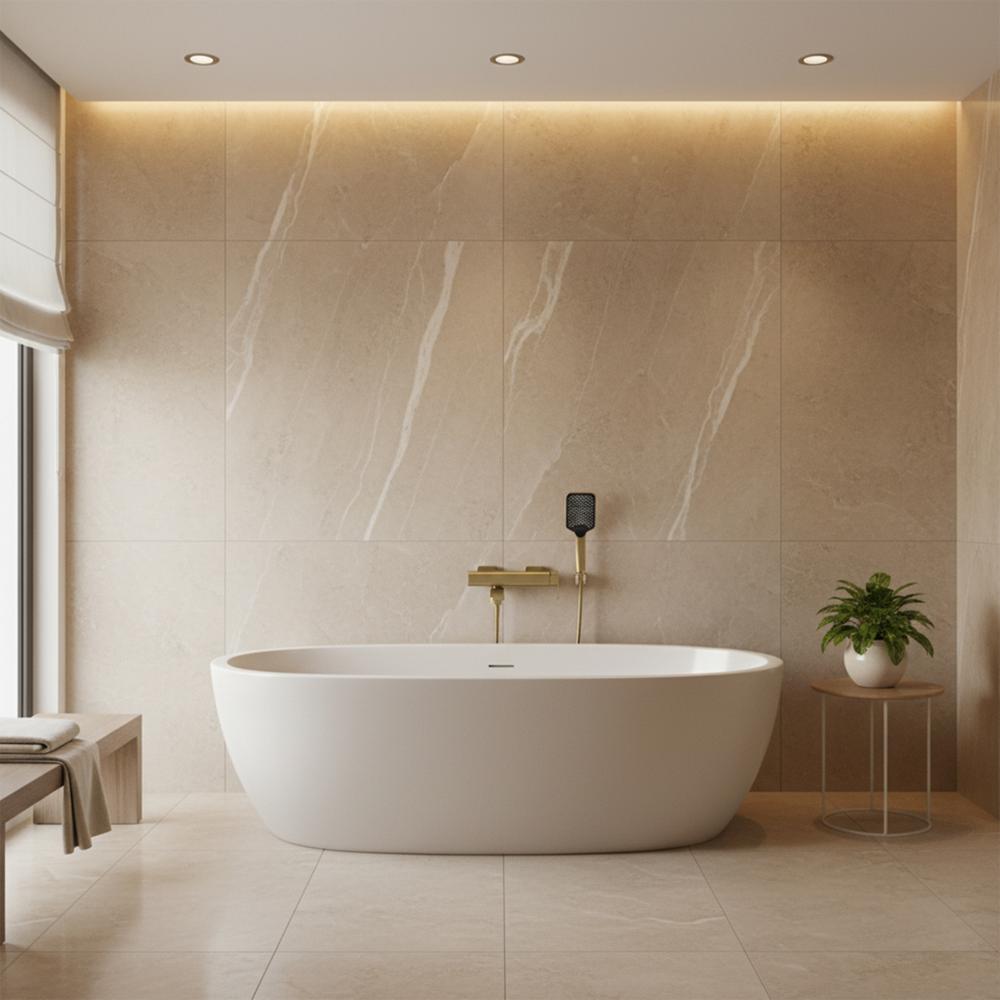 Bateria wannowa Rea Arlo Złoty Szczotkowany