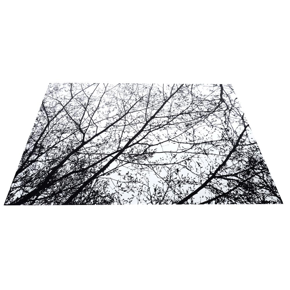 Dywan Pluszowy Nature 4D Black Trees