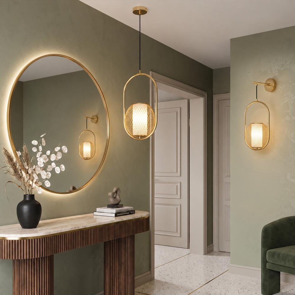 Lampa Ścienna Kinkiet APP1945-1W Złota