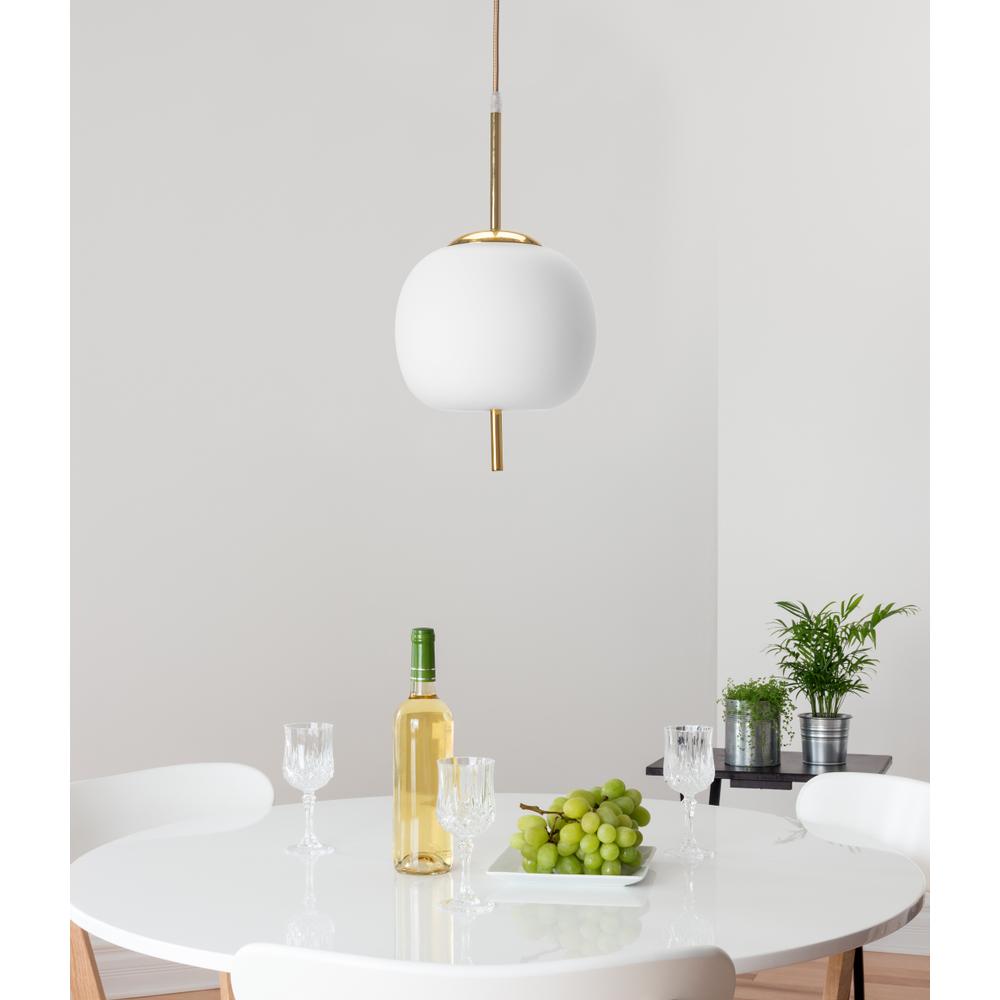 Deckenlampe Glas Kugel white gold APP669-1CP