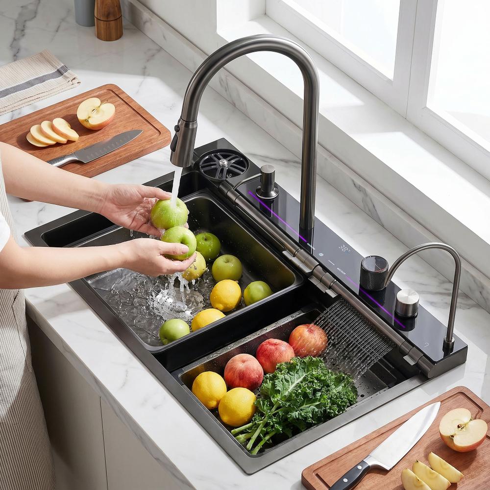 Večnamensko jekleno korito 10 v 1 REA Alonzo Črno