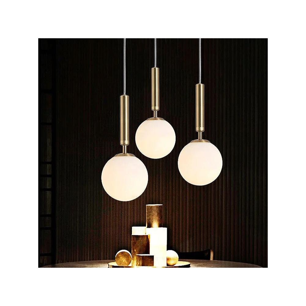 GLASKUGEL HÄNGELEUCHTE G108-1W GOLD E27