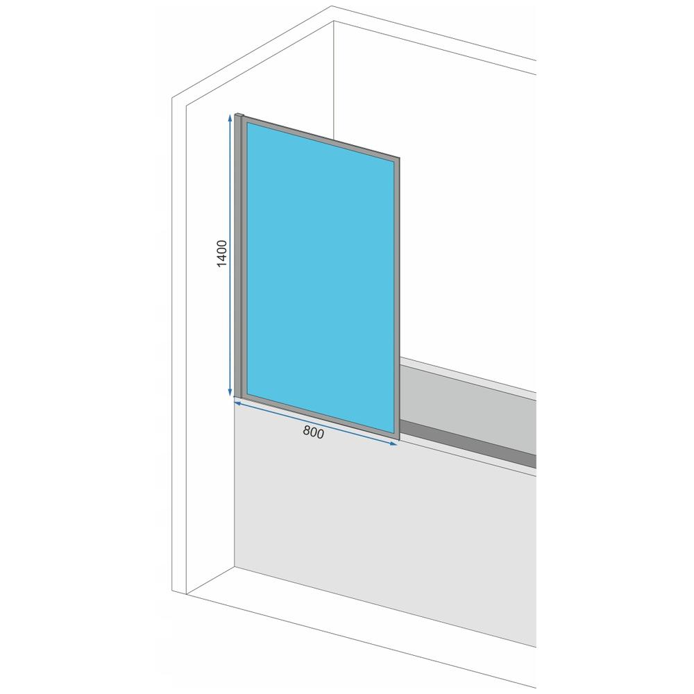 Badewanneaufsatz Rea Elegant Gold Brush 80