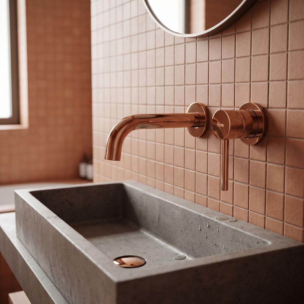 Wall Mounted faucet Rea Lungo Copper + BOX