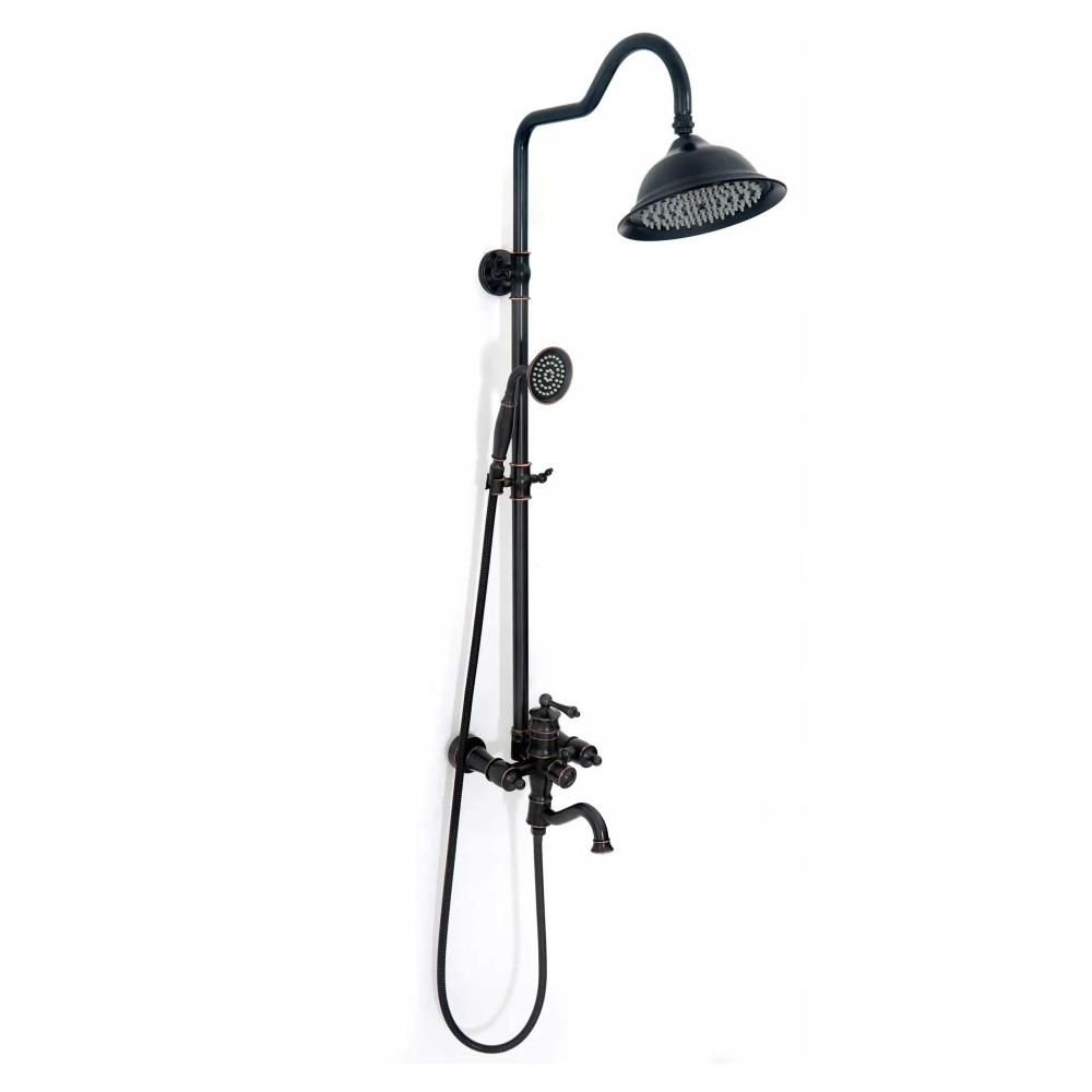 Rea Vintage dušas komplekts ar izsmidzinātāju Melns