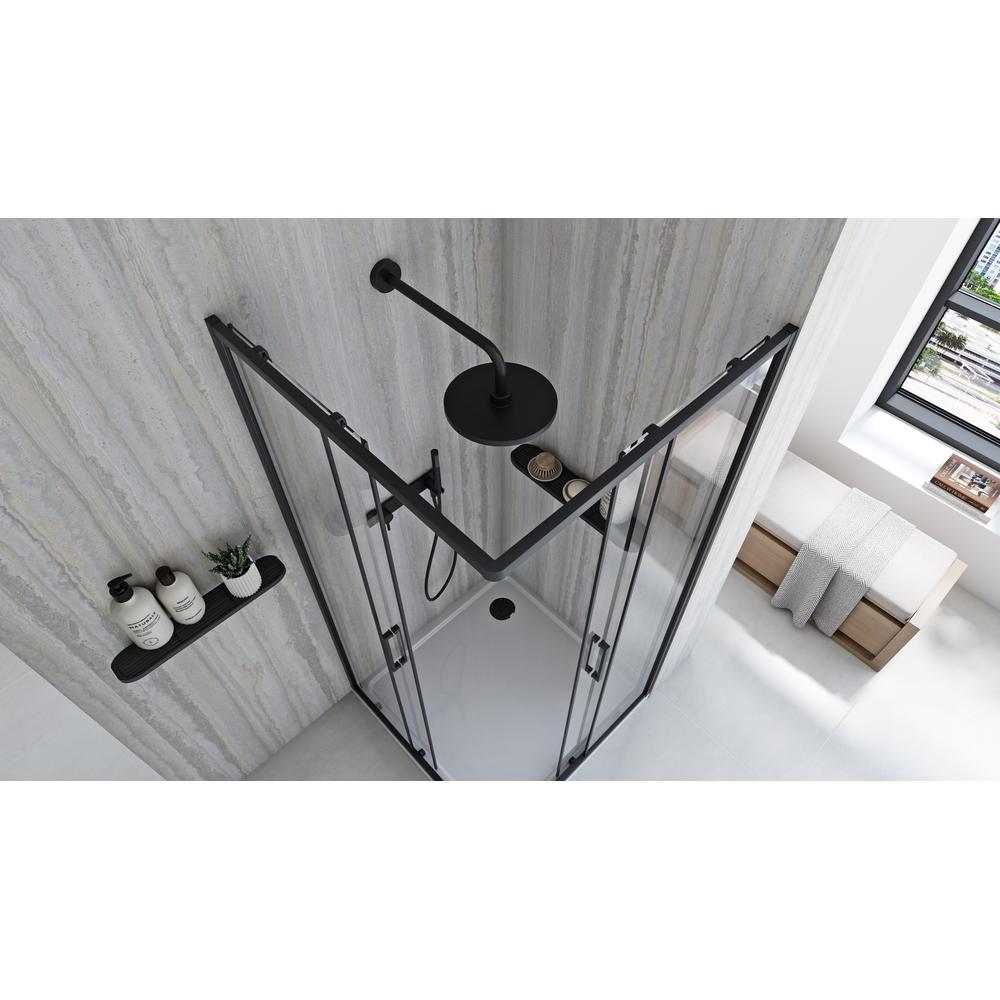 Tuš kabina Rea City 80x80 Black