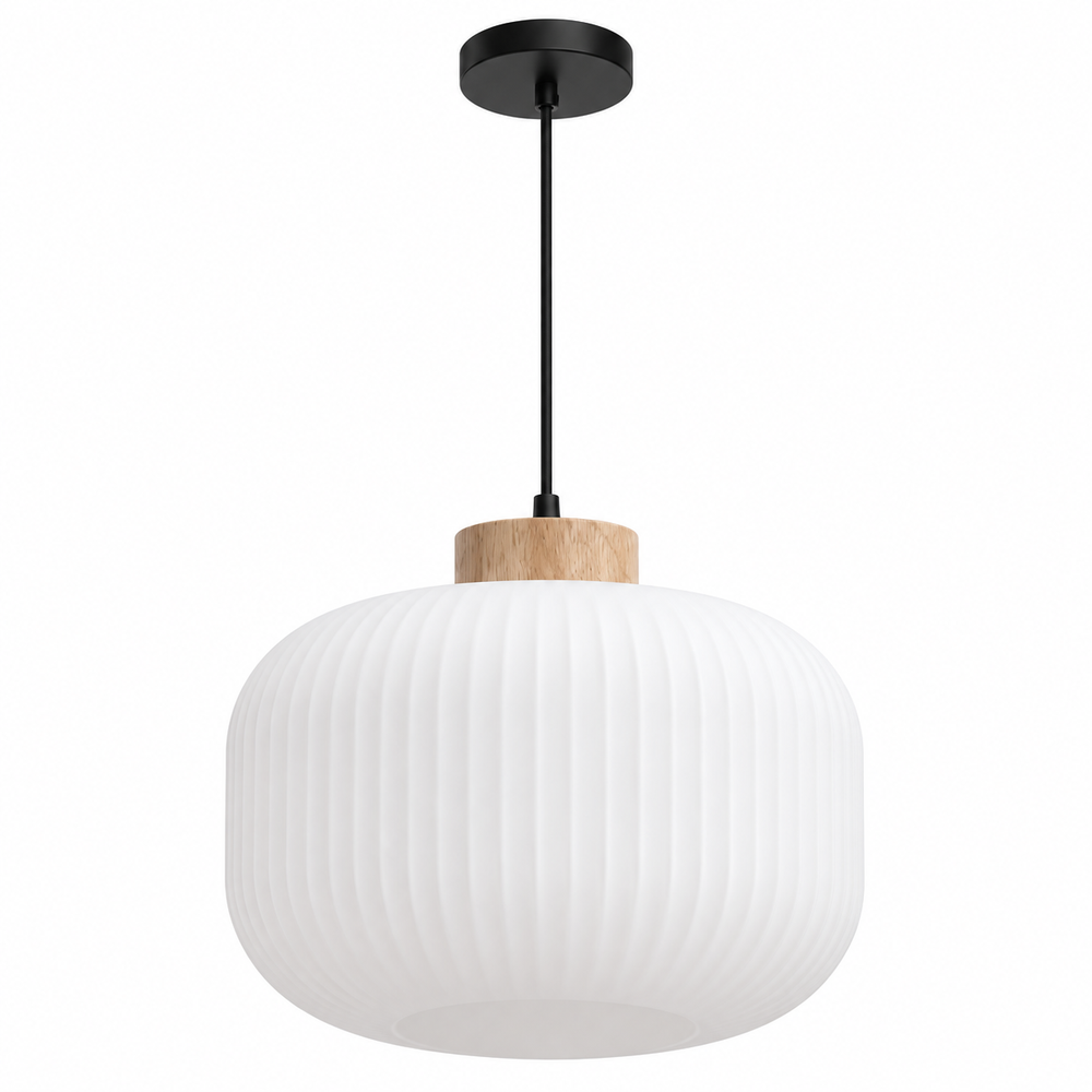 Lampa wisząca z białym kloszem APP1069-CP