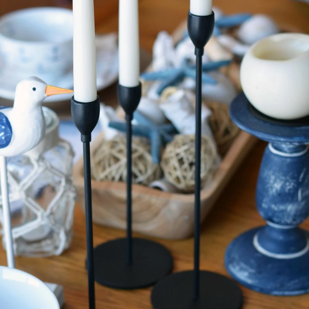 Świecznik Czarny Komplet 3 szt. KCH004-B