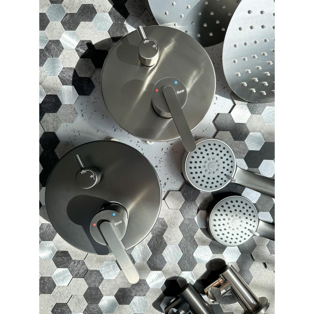 Unterputz Duschset Rea Ontario Gun Grey + BOX