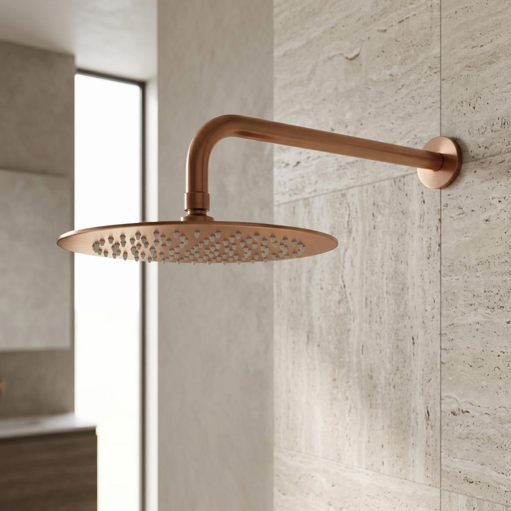 Кръгла душ глава REA JS-P014BRG 25cm Brush Copper