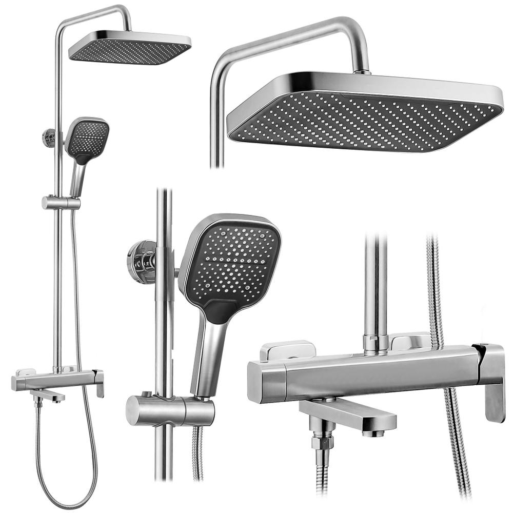 Kit de douche Rea Arlo Brush Nickle