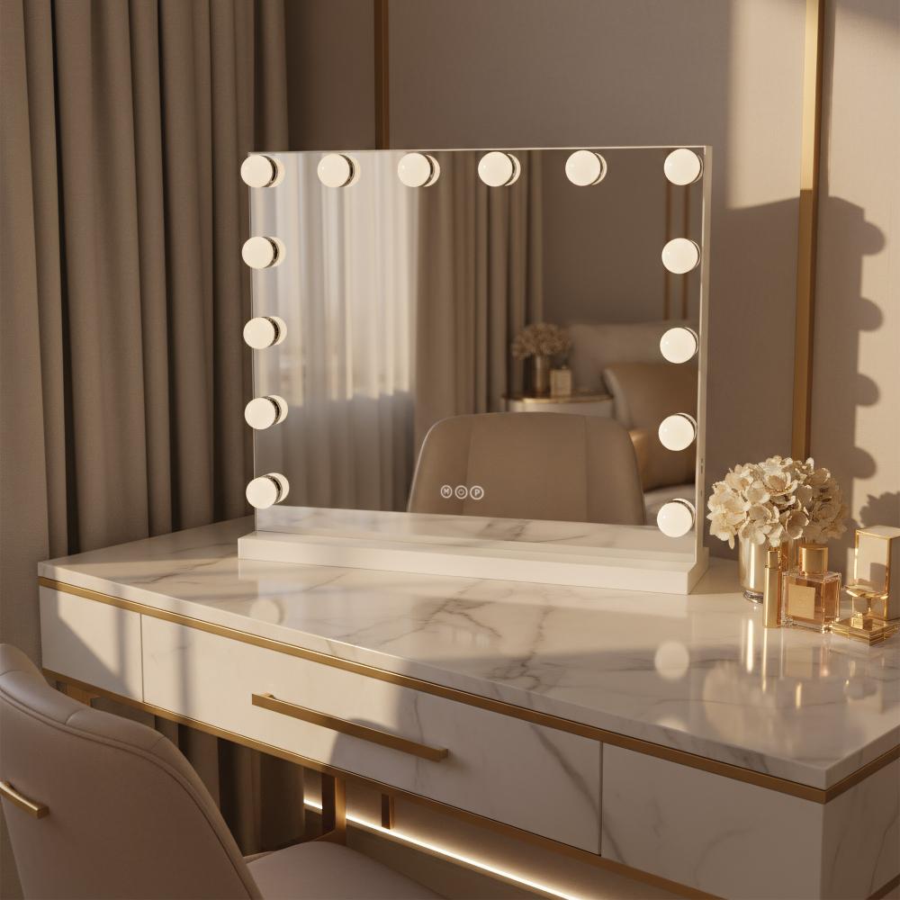 Lustro LED Hollywood Białe