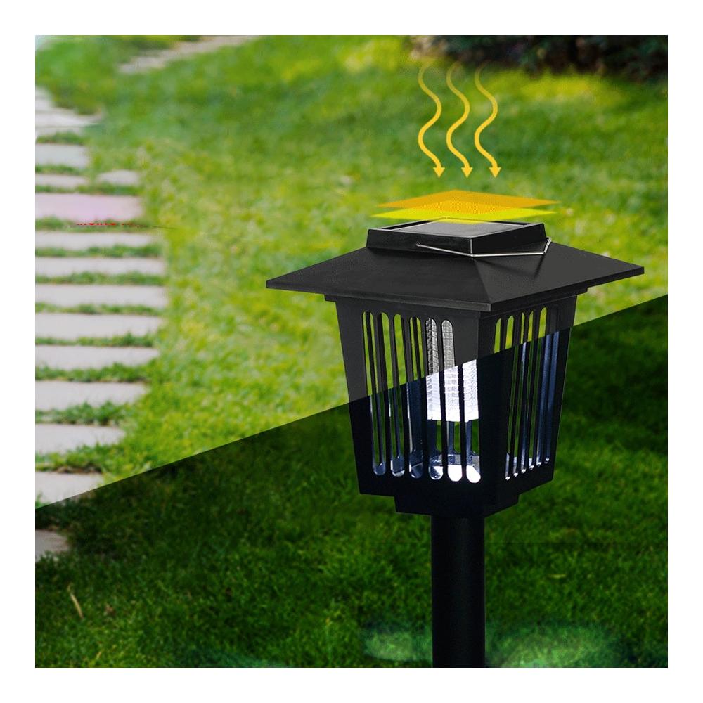 Lampa ogrodowa solarna LED owadobójcza J-22 Czarna