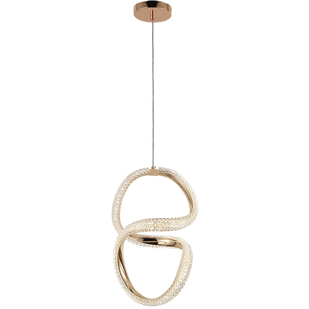 LED-Hängeleuchte G077-3CPR Gold