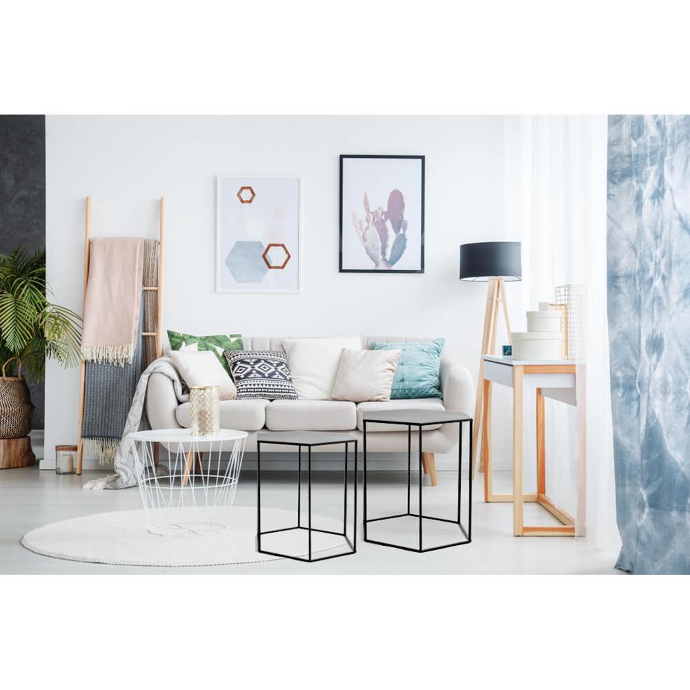 Komplet 3 stolików metalowych SG1710-07