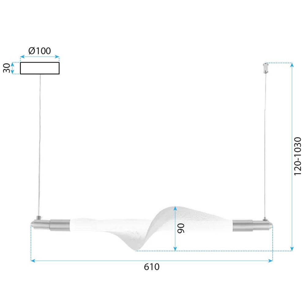 Lampe LED G011-CP WHITE/GOLD