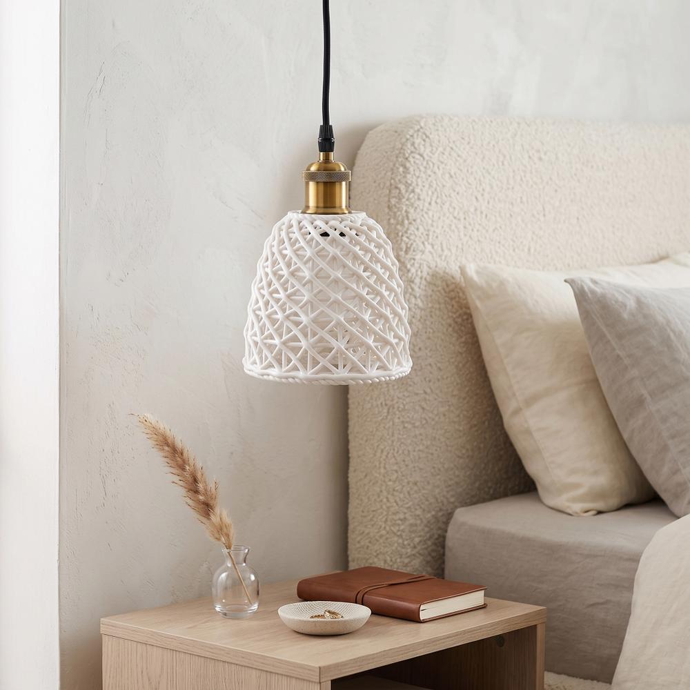 Lampa wisząca APP1006-1CP Biała