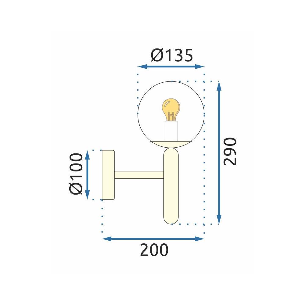 Wandlampe APP894-1W GOLD