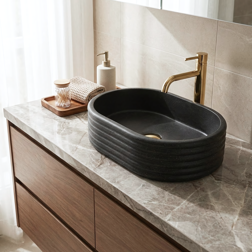 Countertop Basin Rea Nicoletta Black