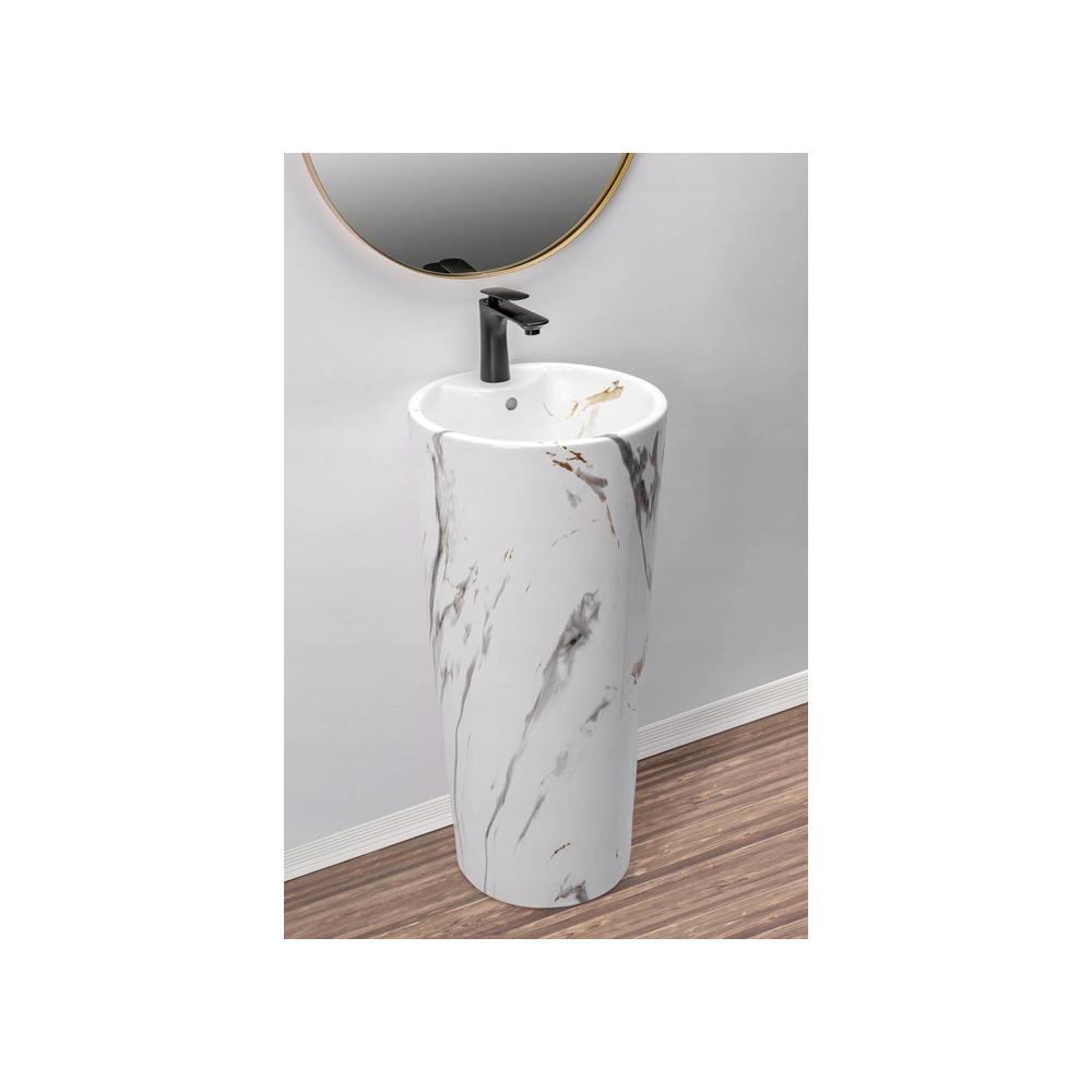 Freestanding ceramic basin Blanka Marble