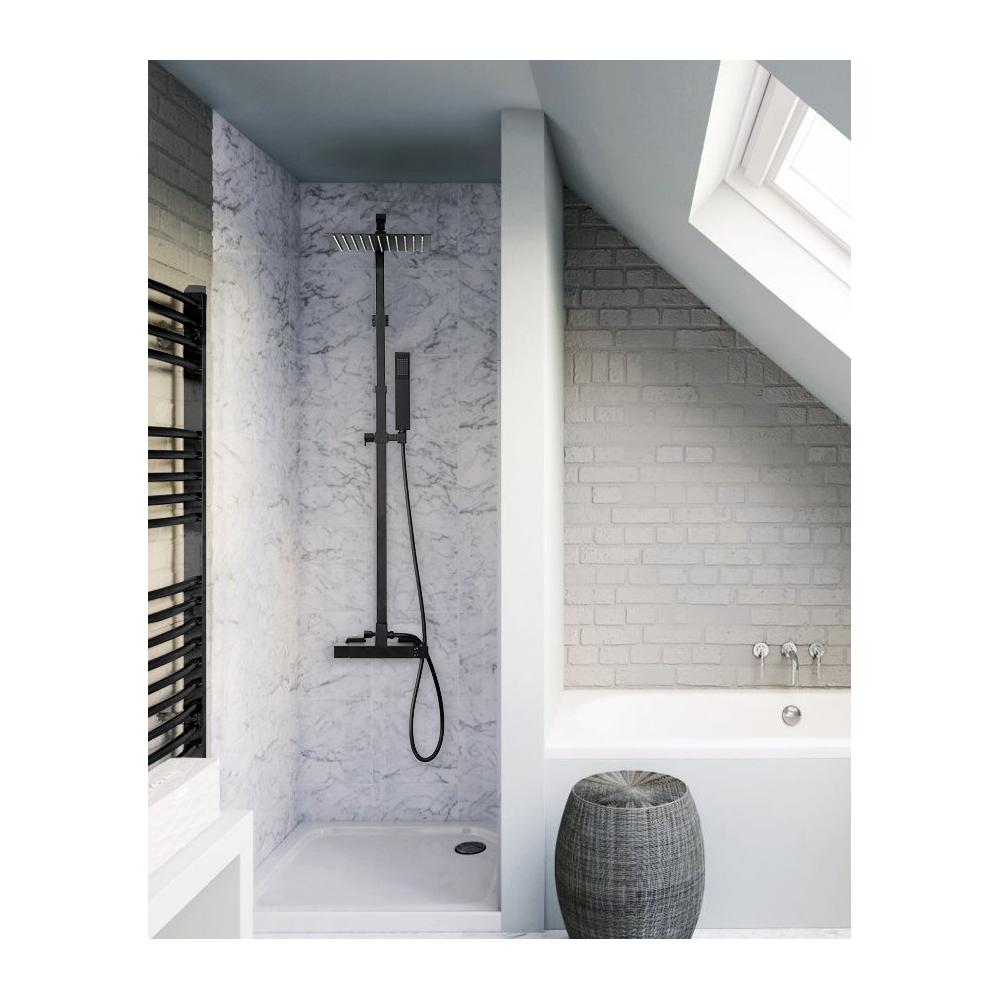Thermostatic shower set Rea  FENIX Milan Black Mat