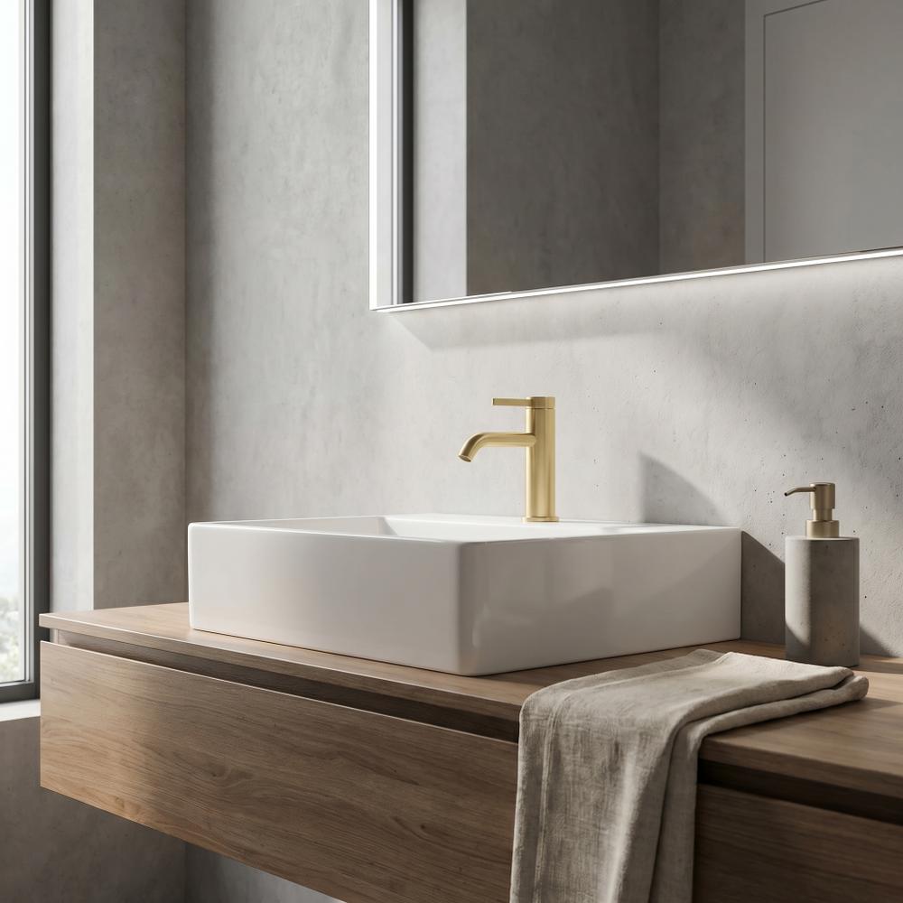 Bateria umywalkowa Rea Rivo Złota Szczotkowana