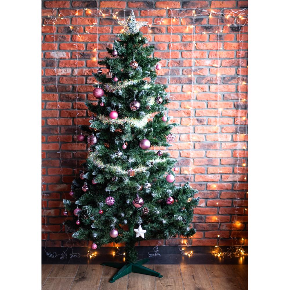 Zestaw bombek choinkowych Lila/Rose 208szt.