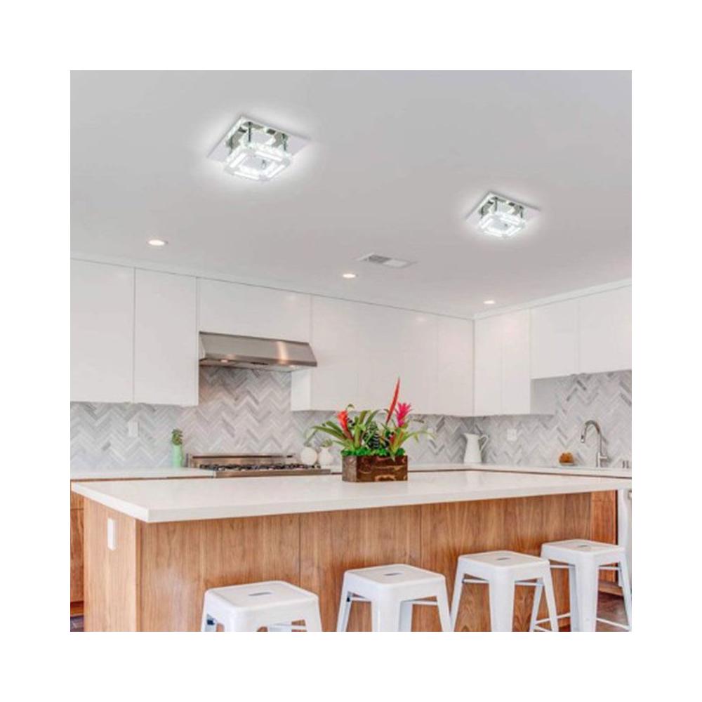 Deckenlampe Kristall quadrat Glamour 8W APP406-C