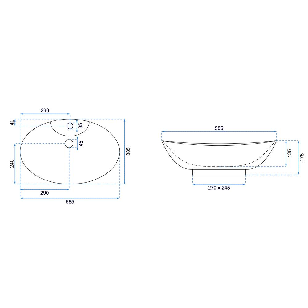 Umývadlo na dosku REA ROSA 2