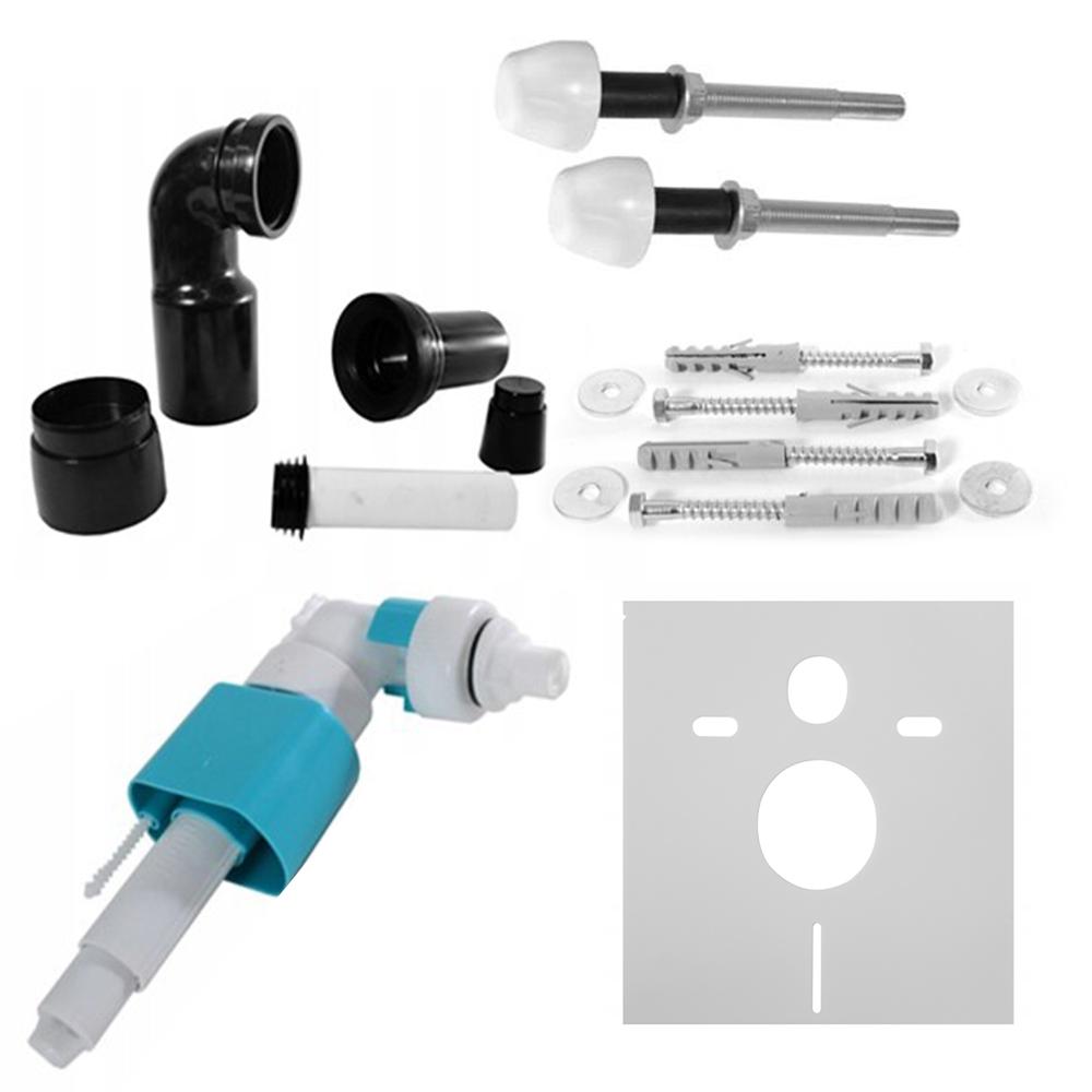 Runkosarja piilotetuille wc-kulhoille H-kromipainikkeella