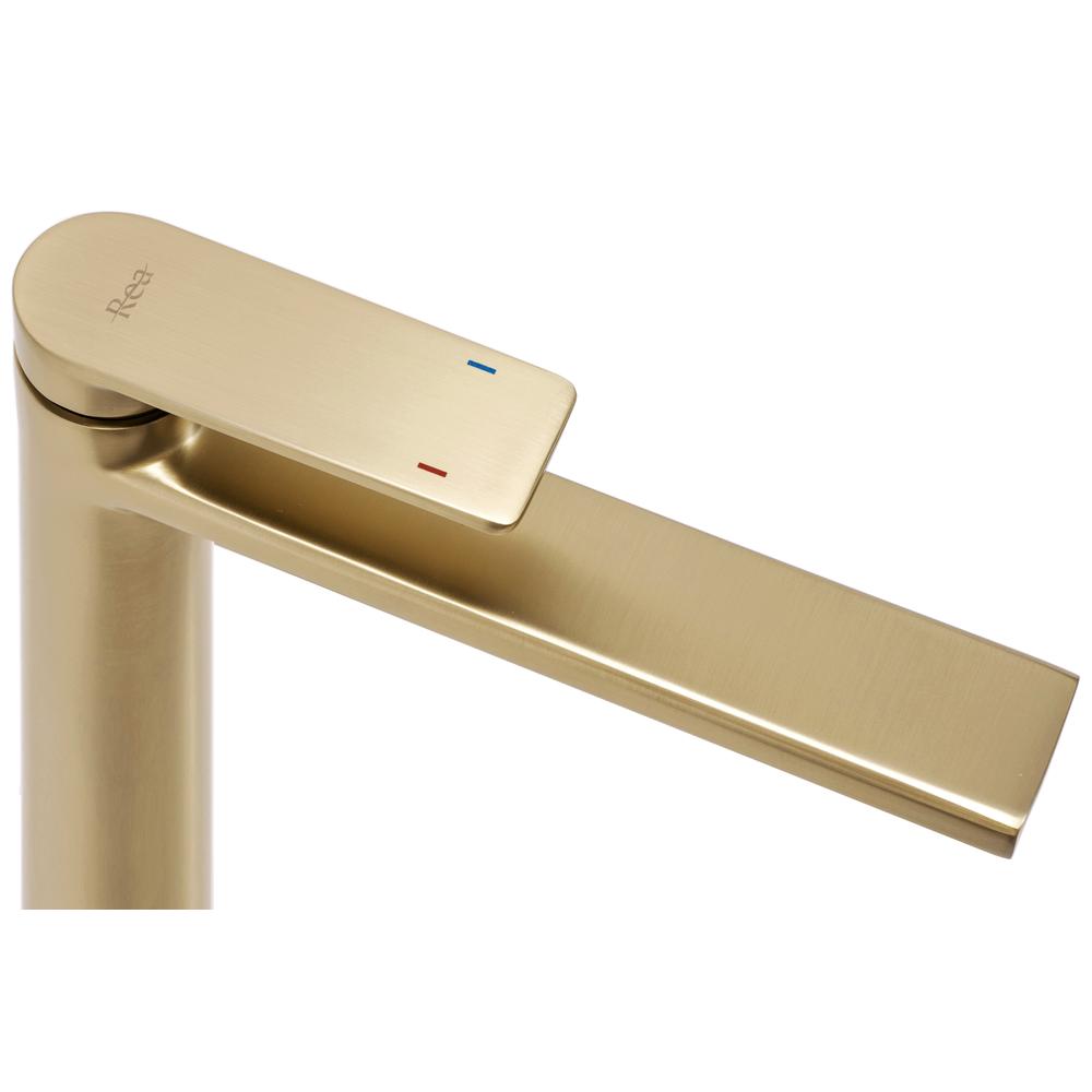 Waschbeckenarmatur Rea Verso Brush Gold high