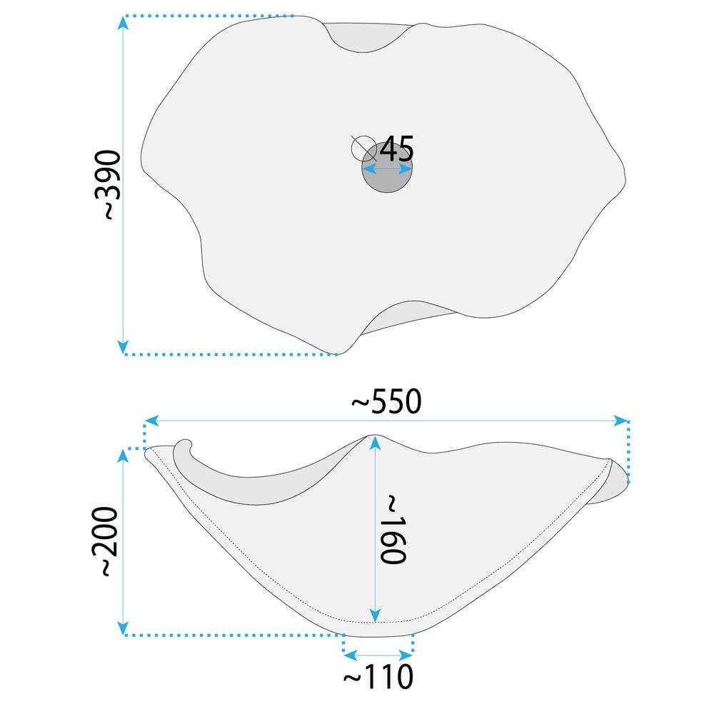 Umywalka nablatowa Rea HM-02 Handmade ART