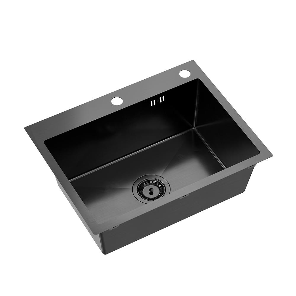Стальная мойка для кухни LUKE 110 WORKSTATION Black