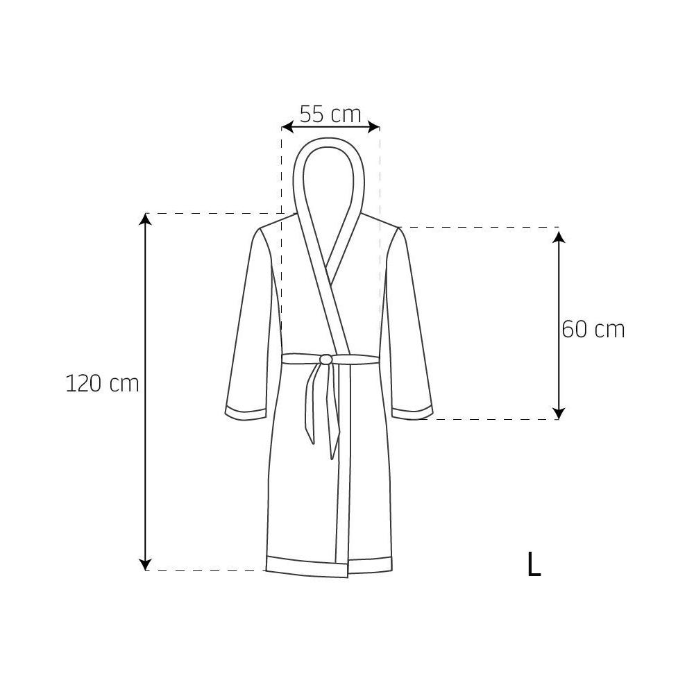 Szlafrok męski Jordan Ecru Grey L