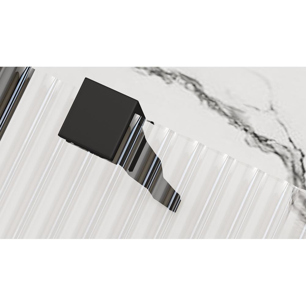 Zid za tuš Rea Aero Intimo Black Mat 100