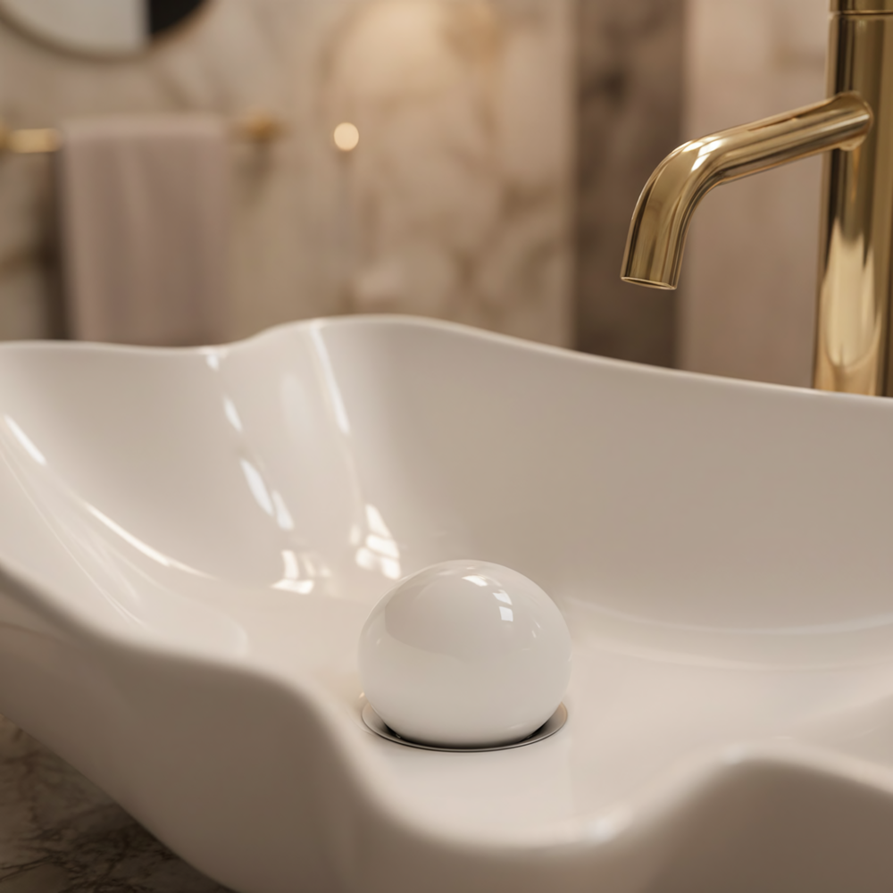 Умивальник на стільницю REA Infinity + Донний клапан  Click-Clack